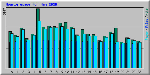 Hourly usage for May 2026