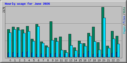 Hourly usage for June 2026